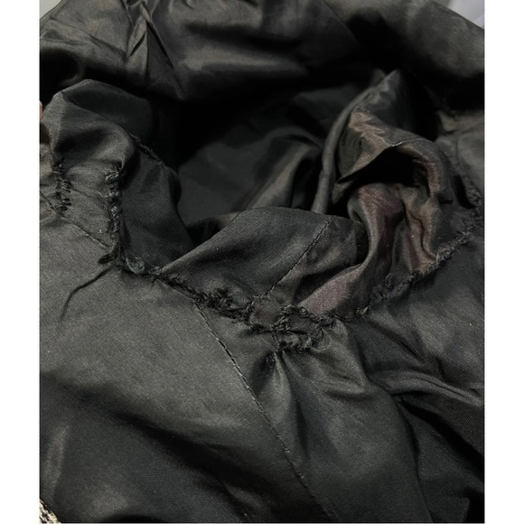 Vintage Saint Laurent 38 Women Sz 6 Black Houndstooth Wool Jacket Skirt Suit Set - Picture 11 of 16